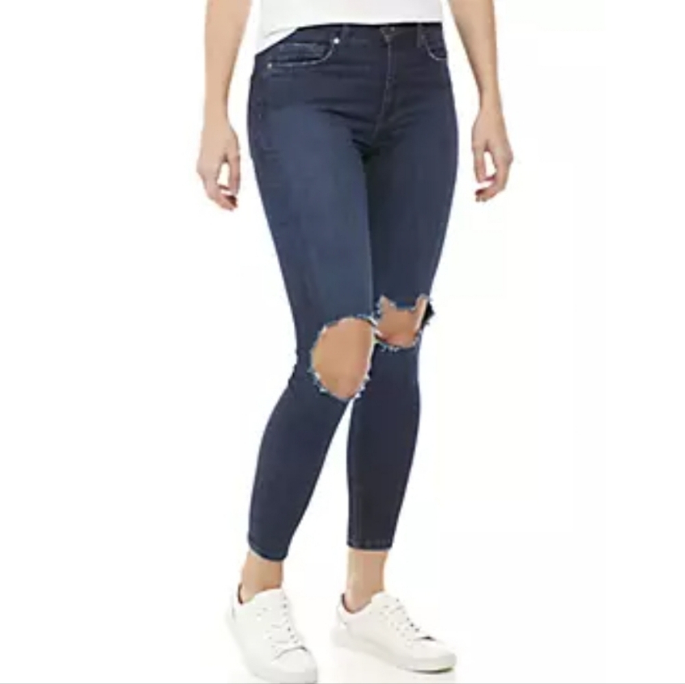 ❤️ FREE PEOPLE HIGH RISE SKINNY JEANS - "BUSTED KNEE", 6 (28)